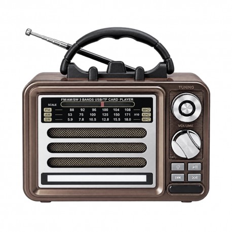 RADIO MEGASTAR RX-306M - 3 BAND/BLT/SD/US