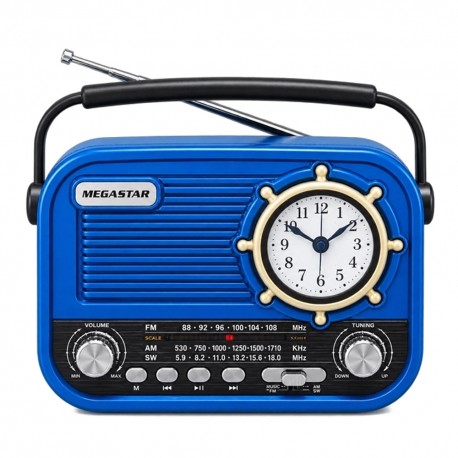 RADIO MEGASTAR RX-366A - BAND/BLT/SD/US