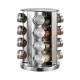 PORTA TEMPEROS 16-PCS INOX/VIDRO/11094
