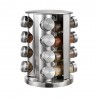 PORTA TEMPEROS 16-PCS INOX/VIDRO/11094