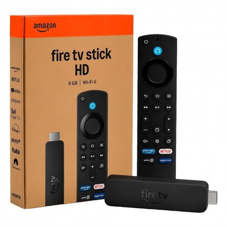 ANDROID BOX AMAZON FIRE TV STICK HD 2025 - 8GB - PRETO
