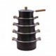 KIT DE OLLAS MILE POT STAINLESS - 5 PCS