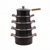 KIT DE OLLAS MILE POT STAINLESS - 5 PCS