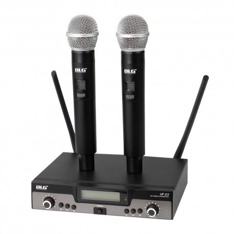 MICROFONE BLG S/FIO UF-03 - UHF BASE - 2 UNID