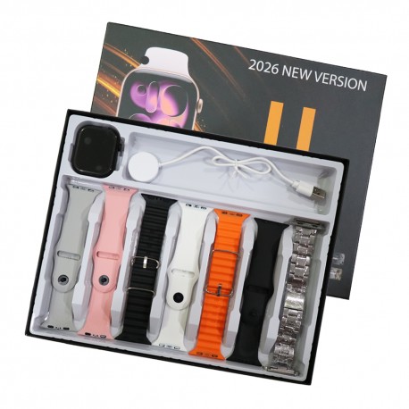 RELOGIO SMART MTK-04 2026 - KIT 7 PULSEIRAS