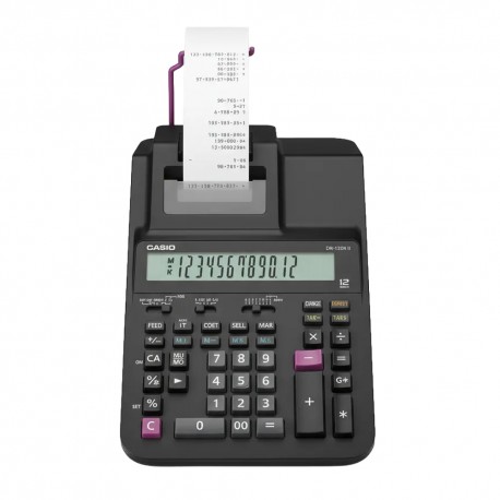 CALCULADORA CASIO DR120RII - CON BOBINA - NEGRO - 110V
