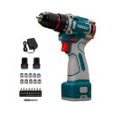 KIT DE HERRAMIENTAS - TALADRO TOOGOU 611003 - 2BT - 20 PCS