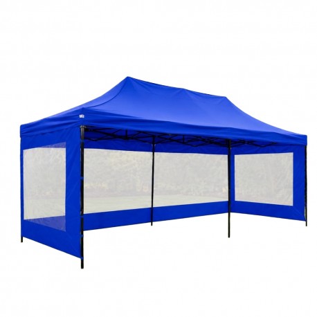 TENDA DOBRAVEL SANFONADA - 3X6M - LATERAIS FECHADAS