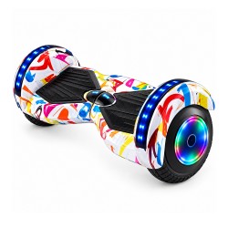 SCOOTER 8.0" HYE HY-SC08 - WHITE GRAFITTI