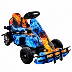KART ELETRICO FOSTON GT1000 - GELO/FOGO