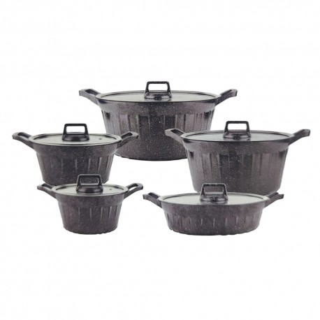 KIT DE PANELA KANGBEIER GRANITO - 5 PCS