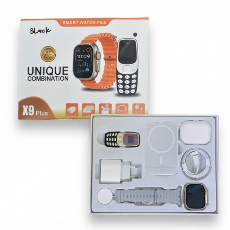 RELOGIO COM MINI CELULAR SMART UNIQUE X9 PLUS
