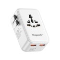 CARGADOR UNIVERSAL PARA VIAJE ECOPOWER EP-7093 - 25W