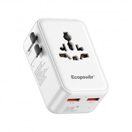 CARREGADOR UNIVERSAL PRA VIAGEM ECOPOWER EP-7095 - 45W