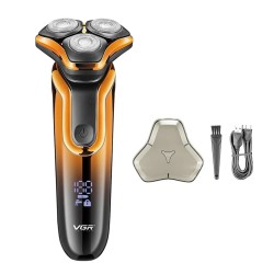 MAQUINA BARBEADOR SHAVER VGR V-313 - LCD