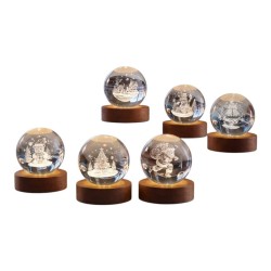 GLOBO DE CRISTAL DECORATIVO SATE C098
