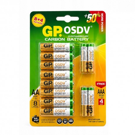 PILHA ALKALINA GP - AA X8 / AAA X4