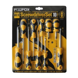 KIT DE DESTORNILLADORES FREFOX 601110 - 10 PCS