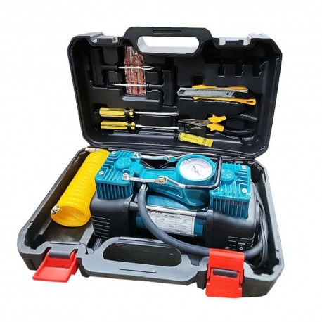 COMPRESSOR + KIT FERRAMENTAS BOASHI BS-86357 - 12V
